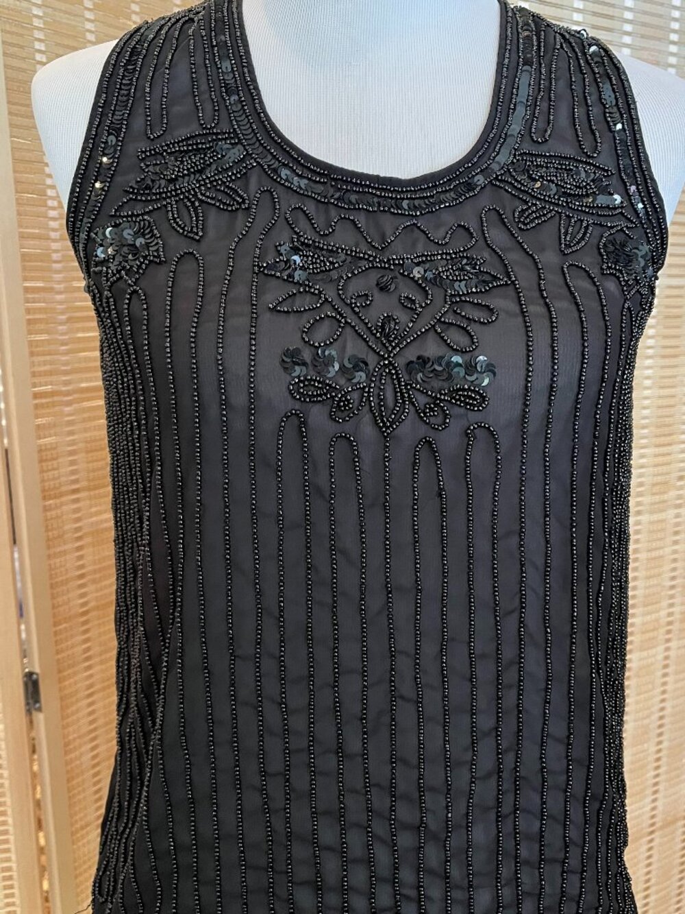 Embellished Black Top - Never Worn